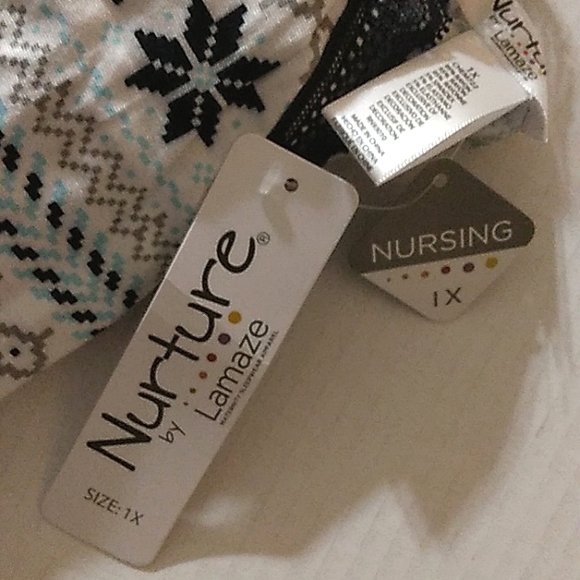 ★NWT★Plus Size★NURTURE By Lamaze~Full Coverage Maternity/Nursing Chemise Gown★ - Picture 14 of 16